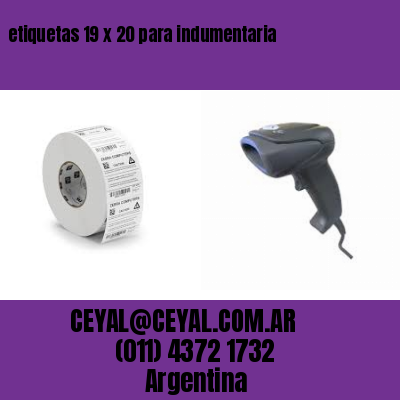 etiquetas 19 x 20 para indumentaria