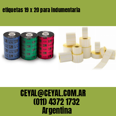 etiquetas 19 x 20 para indumentaria