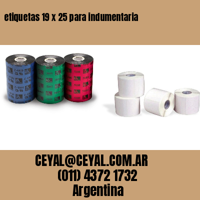 etiquetas 19 x 25 para indumentaria