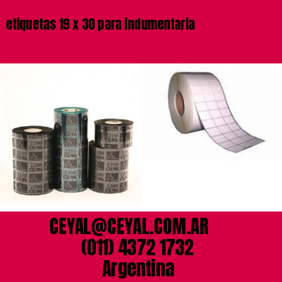 etiquetas 19 x 30 para indumentaria