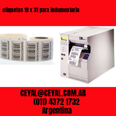 etiquetas 19 x 31 para indumentaria