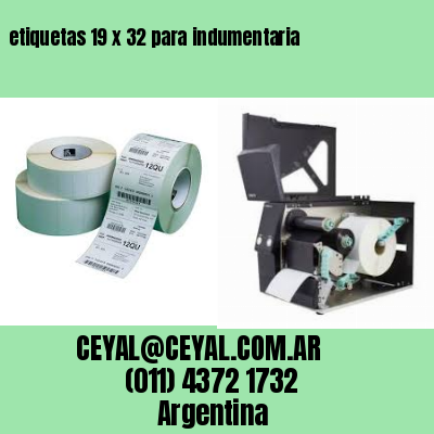 etiquetas 19 x 32 para indumentaria