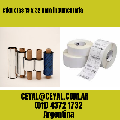 etiquetas 19 x 32 para indumentaria
