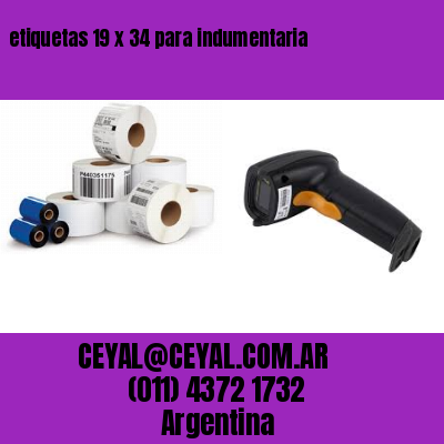 etiquetas 19 x 34 para indumentaria