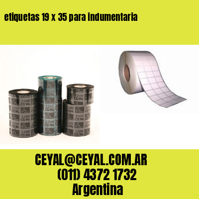 etiquetas 19 x 35 para indumentaria