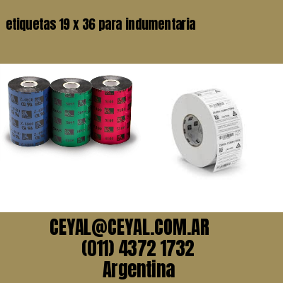 etiquetas 19 x 36 para indumentaria