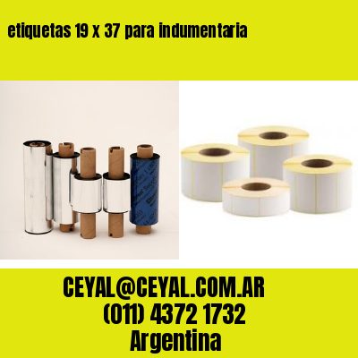 etiquetas 19 x 37 para indumentaria