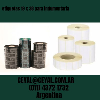 etiquetas 19 x 38 para indumentaria