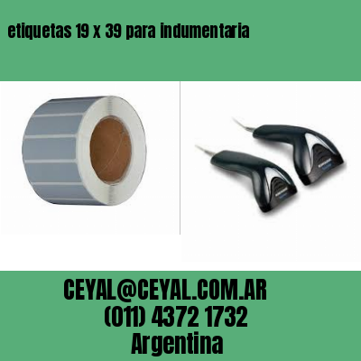etiquetas 19 x 39 para indumentaria