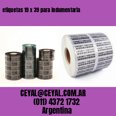 etiquetas 19 x 39 para indumentaria