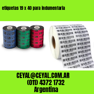 etiquetas 19 x 40 para indumentaria
