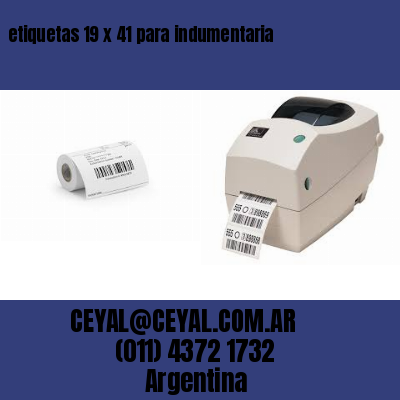 etiquetas 19 x 41 para indumentaria