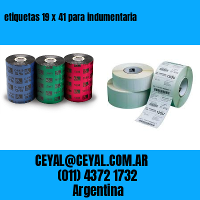 etiquetas 19 x 41 para indumentaria