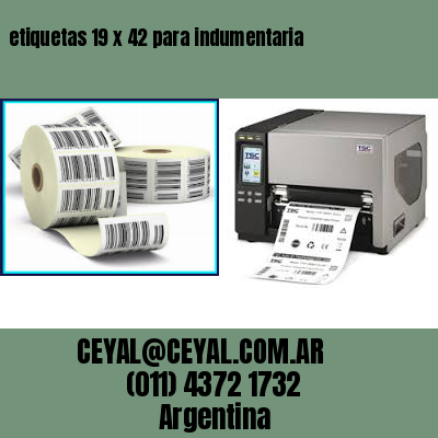 etiquetas 19 x 42 para indumentaria
