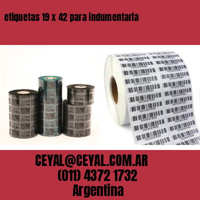 etiquetas 19 x 42 para indumentaria