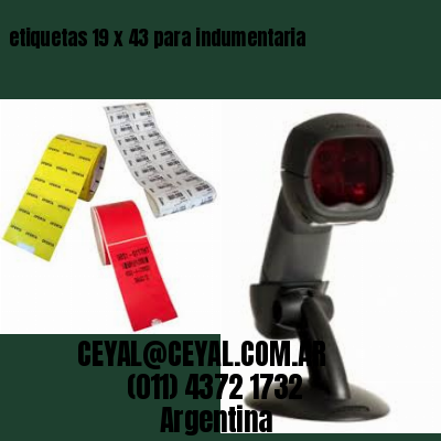 etiquetas 19 x 43 para indumentaria