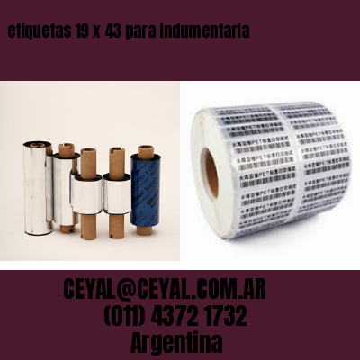etiquetas 19 x 43 para indumentaria
