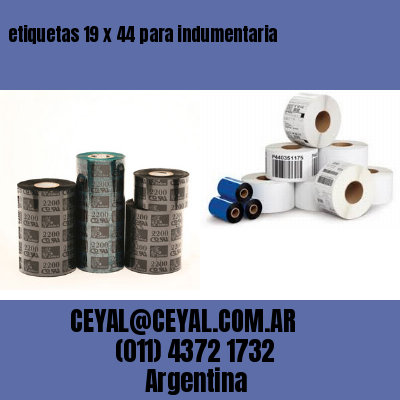 etiquetas 19 x 44 para indumentaria