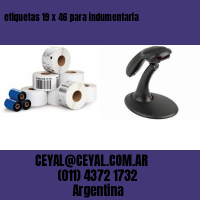 etiquetas 19 x 46 para indumentaria