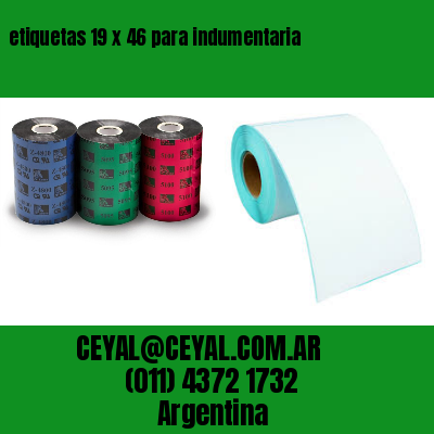 etiquetas 19 x 46 para indumentaria