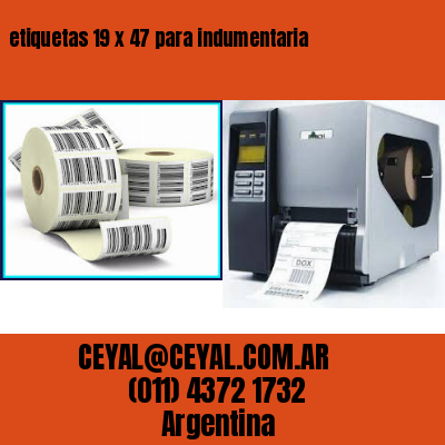 etiquetas 19 x 47 para indumentaria