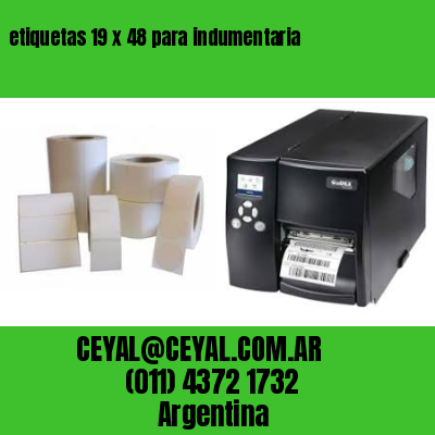 etiquetas 19 x 48 para indumentaria