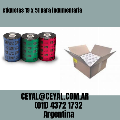 etiquetas 19 x 51 para indumentaria