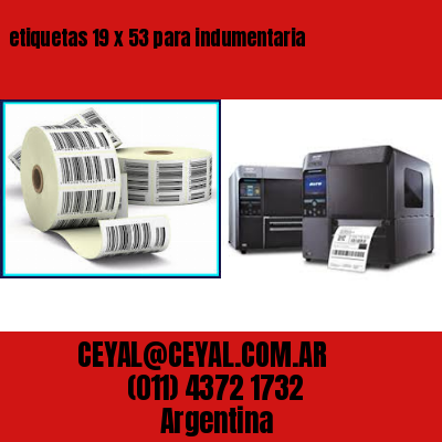 etiquetas 19 x 53 para indumentaria