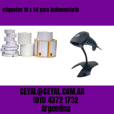 etiquetas 19 x 54 para indumentaria