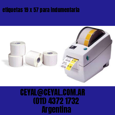etiquetas 19 x 57 para indumentaria