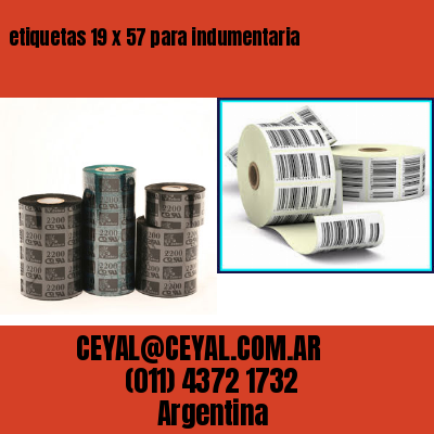 etiquetas 19 x 57 para indumentaria