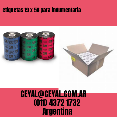 etiquetas 19 x 58 para indumentaria