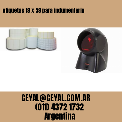 etiquetas 19 x 59 para indumentaria