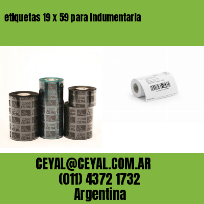 etiquetas 19 x 59 para indumentaria