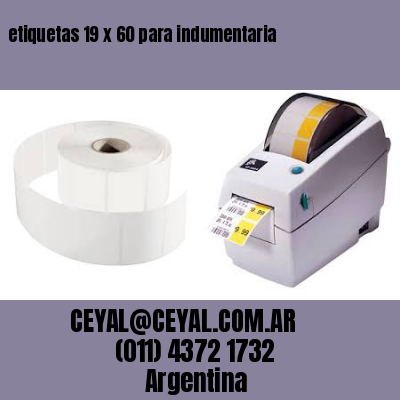 etiquetas 19 x 60 para indumentaria