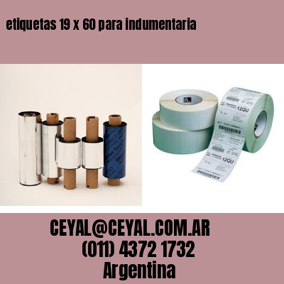etiquetas 19 x 60 para indumentaria
