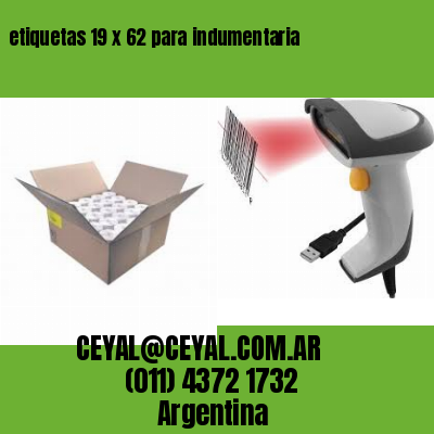 etiquetas 19 x 62 para indumentaria