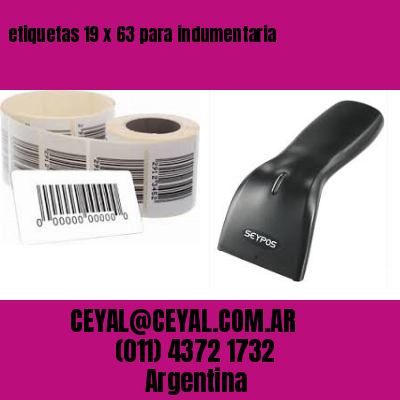 etiquetas 19 x 63 para indumentaria