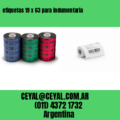 etiquetas 19 x 63 para indumentaria