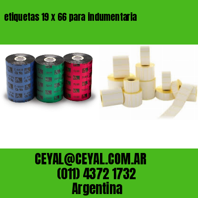 etiquetas 19 x 66 para indumentaria