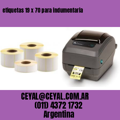 etiquetas 19 x 70 para indumentaria