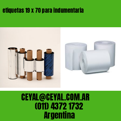 etiquetas 19 x 70 para indumentaria