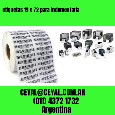 etiquetas 19 x 72 para indumentaria