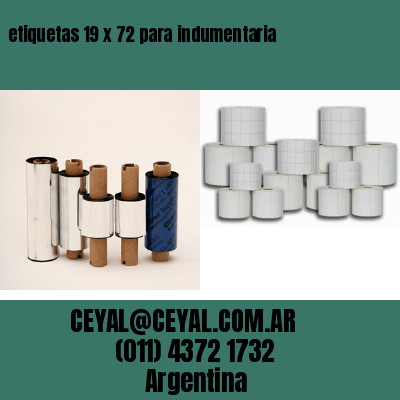 etiquetas 19 x 72 para indumentaria
