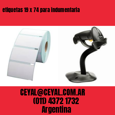 etiquetas 19 x 74 para indumentaria