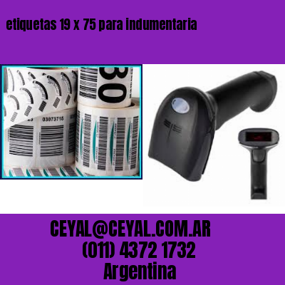 etiquetas 19 x 75 para indumentaria