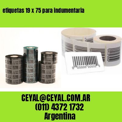 etiquetas 19 x 75 para indumentaria