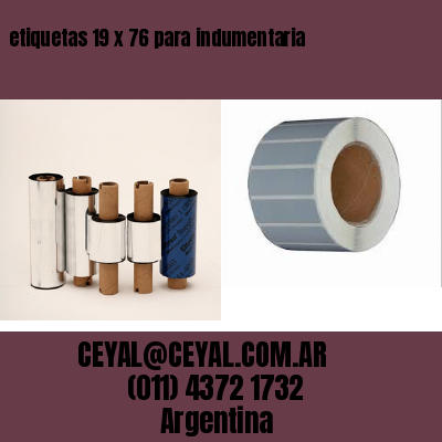 etiquetas 19 x 76 para indumentaria
