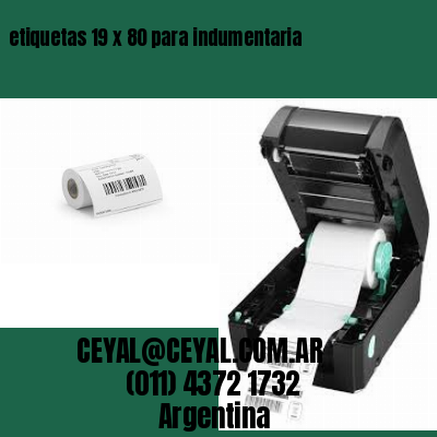 etiquetas 19 x 80 para indumentaria