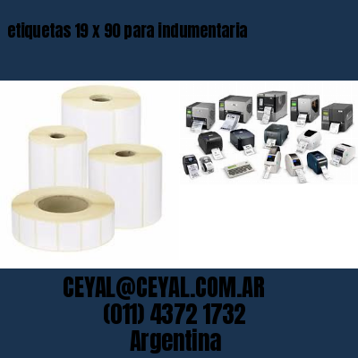etiquetas 19 x 90 para indumentaria